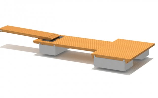 Marinetek Hummeri, betonilaituri