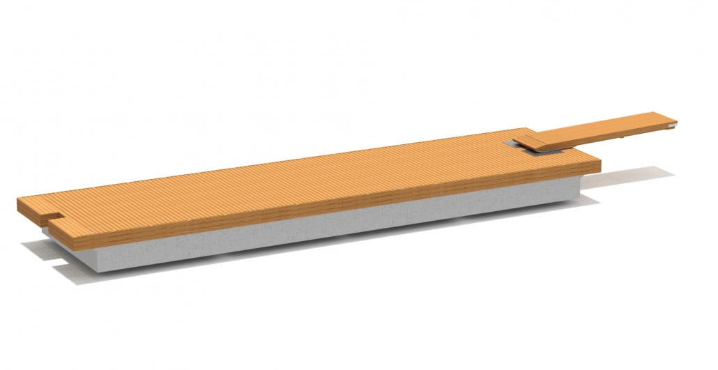 Marinetek Merikarhu 4, raskas betonilaituri